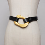 Leather Belt Women's All-match Jeans Belt Simple Dress Belt