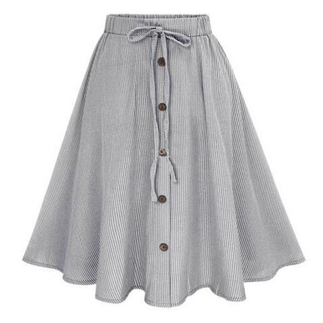 Jupe vintage à rayures