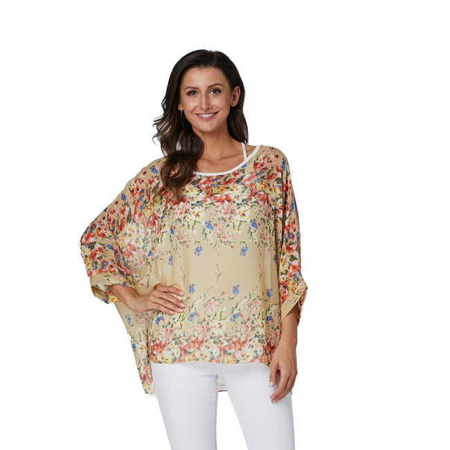 Ops Shirt Casual Beach Boho Blouses Female Oversize Clothing Main Image
