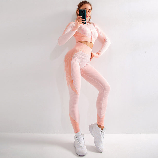 Yoga sets female sport gym suit Hover Image