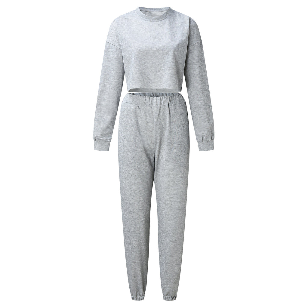 Women's Casual Loose Sports Sweater Suit 2-piece Set