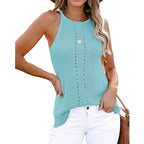 European And American Loose Halter Small Vest Knitted Beach Women
