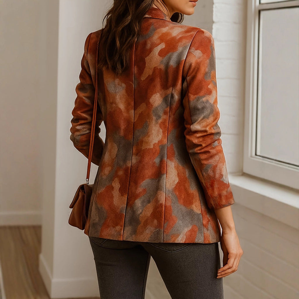 Elegant And Casual Printed Blazer For Women