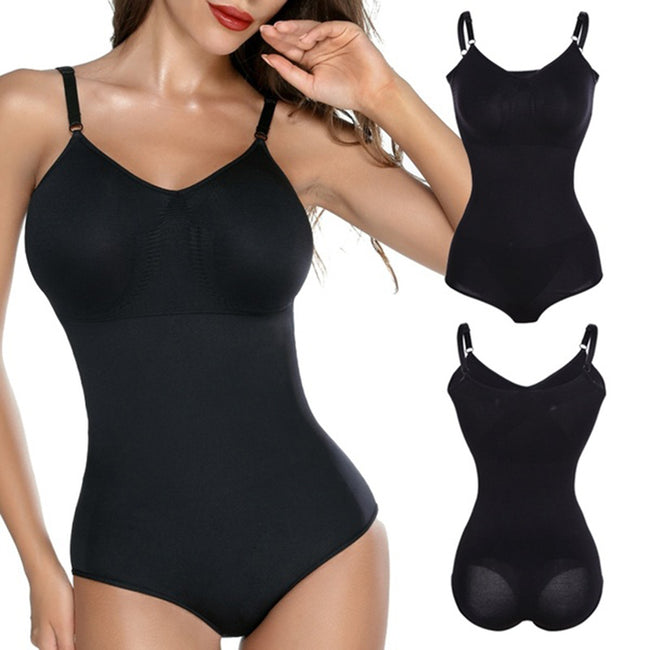 Women Bodysuit Waist Trainer Tummy Shaper Shapewear Girdle Hover Image