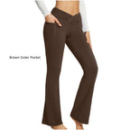 High Waist Slim Fit Wide Leg Yoga Pants Women