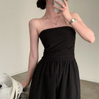 Tube Top Women's Slimming Vacation Long Dress