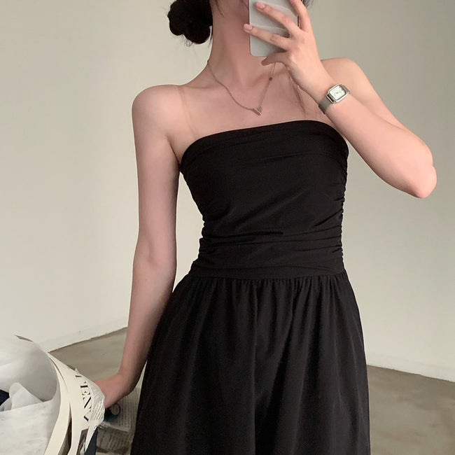 Tube Top Women's Slimming Vacation Long Dress Main Image