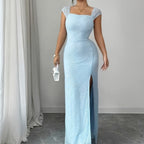 Elegant Slim-fit Long Dress For Women