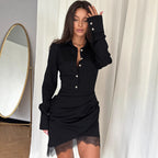 Sexy Lace Waist-cinching Dress For Women