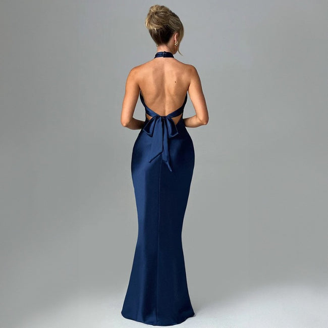 Summer Fashion Elegant Backless Sleeveless Dress Main Image