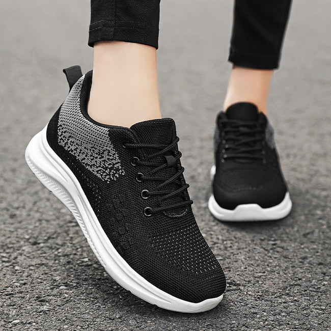 Lace-up Sneakers Women Light Breathable Flats Shoes Main Image
