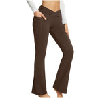 High Waist Slim Fit Wide Leg Yoga Pants Women