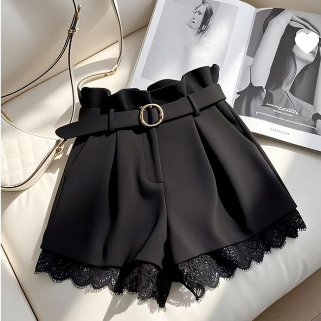 High-waisted Casual Shorts Cropped Pants For Petite Women Main Image