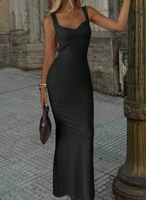 Fitted Knitted Graduation Dress For Women