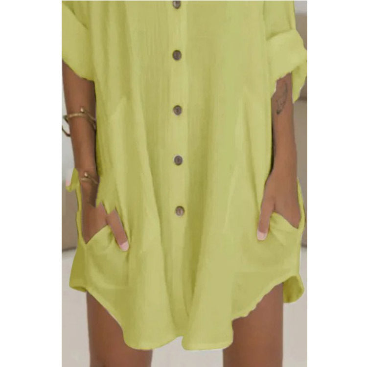 Women's Mid-length Long-Sleeved Loose Shirt Women