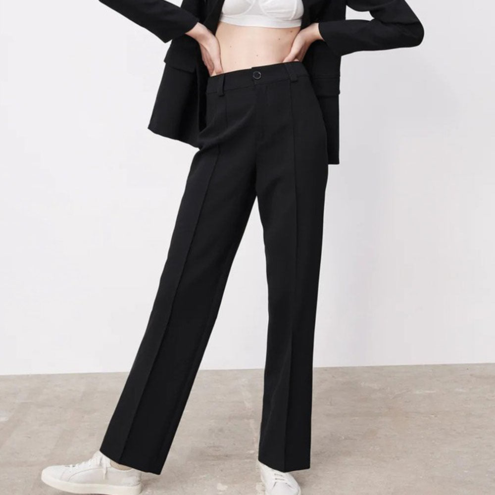 All-match Slimming Straight High Waist Casual Trousers Women