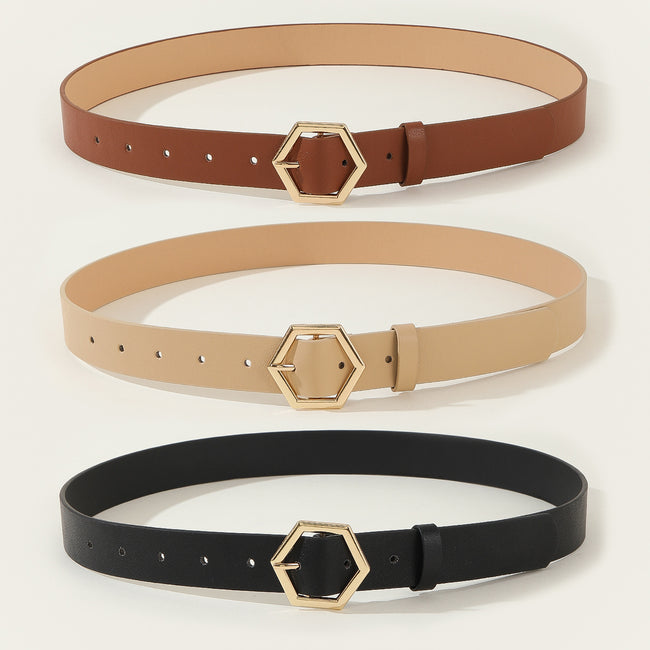 Women's Hexangular Star Casual All-Match Belt Main Image