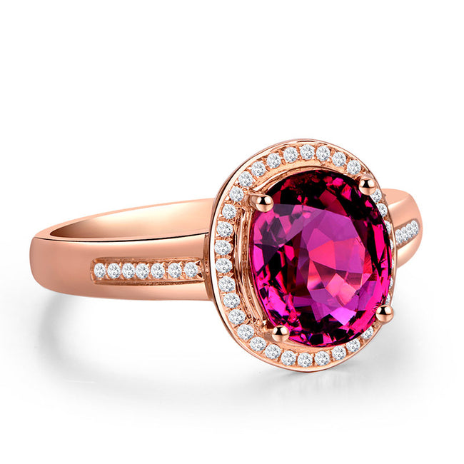 Red Crystal Ruby Gemstones Diamonds Rings Main Image
