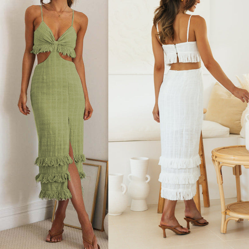 Personalized Sling Temperament Dress Close-fitting Sheath Dress