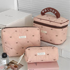 Bow-knot Flower Large-capacity Makeup Bag