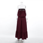 Fashionable Ruffled Strapless Dress