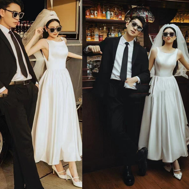 Indoor Theme Vintage Style Photo Wedding Dress Set Main Image