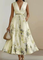 Fashion Printed Sleeveless Dress Women