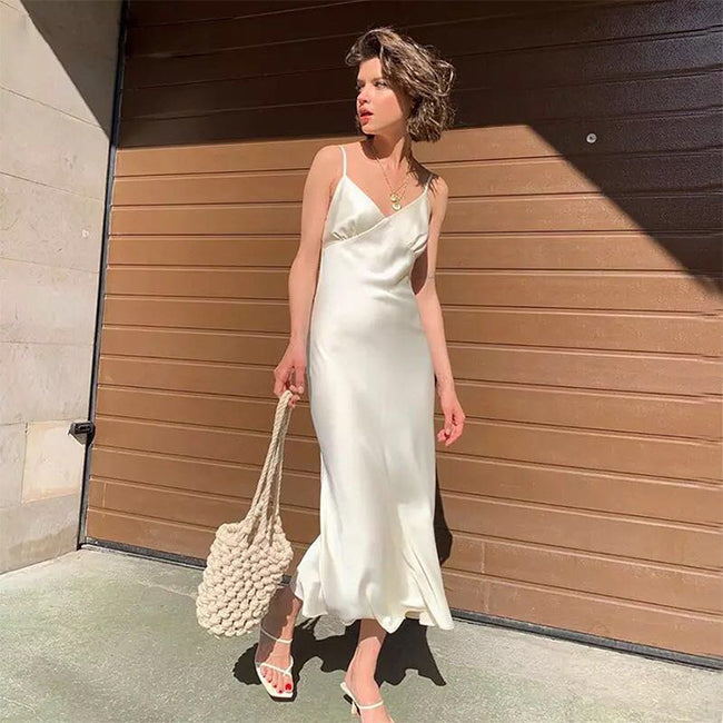 Fashion dress silk nightdress Hover Image