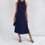 Satin Pure Color For Women Dress