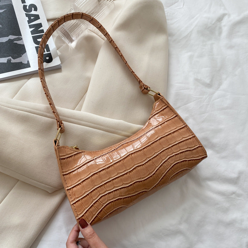 Pattern One Shoulder Handbag Temperament Trend Chain Bag Women