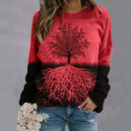 Christmas tree long sleeve women's sweater