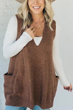 Casual Loose Knitted Sweater Vest For Women