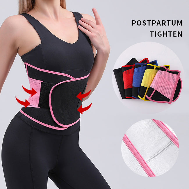 Waist Trainer For Women Back Support Band & Tummy Control Body Shaper Sweat Weight Loss Shapewear Hover Image