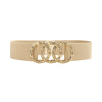 Ladies Belt High Sense Decoration With Suit Dress With Coat Geometric Circle Buckle Wide Belt