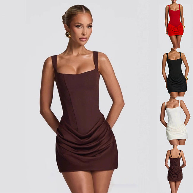 Summer Corset Dress Graceful Sleeveless Short Dresses For Party Wedding Evenning Clothing Hover Image