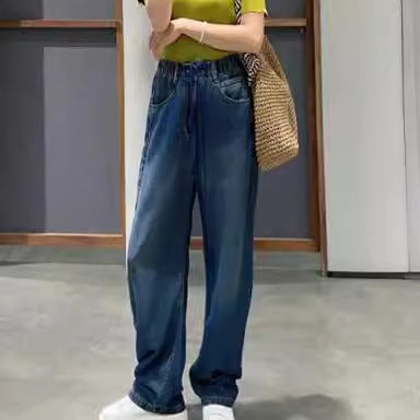 High Waist Elastic Jeans For Women Hover Image