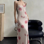 Printed Stretch Mesh Camisole Dress Women