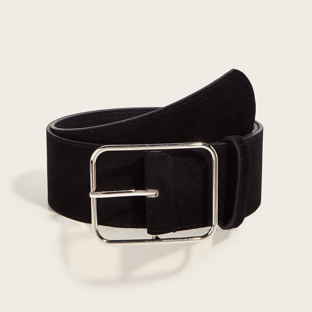 Retro Wide Waist Slimming Dress Elegant American Belt