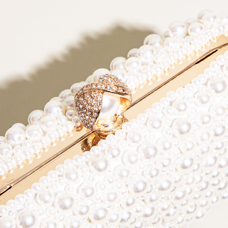 Women's Fashion Clutch Pearl Dinner Bag