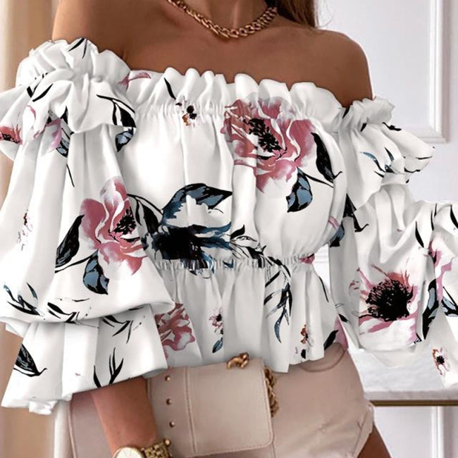 Shirts Women Long Sleeve Blouse Sexy Hover Image