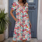 Women's Loose Fashion Digital Dress With Prints