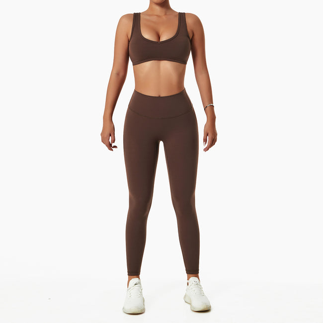 Breathable Running Fitness Suit Nude Yoga Suit Main Image