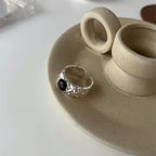 Minimalist S925 Sterling Silver Women Rings, Non-Fading Vintage Stylish Bands