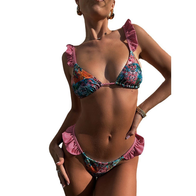 Bikini Split Swimsuit Lady Sexy Ruffled Main Image