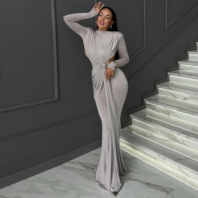 Women's Long Sleeve Slimming Dress Hover Image