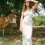 Knitted Strappy Halter V-neck Backless Sexy Dress