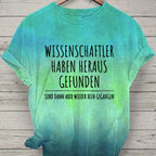 Cotton-like Printing Gradient Of Women's T-shirts
