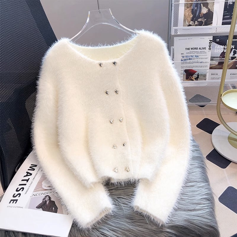Knitted Cardigan Sweater Coat For Women