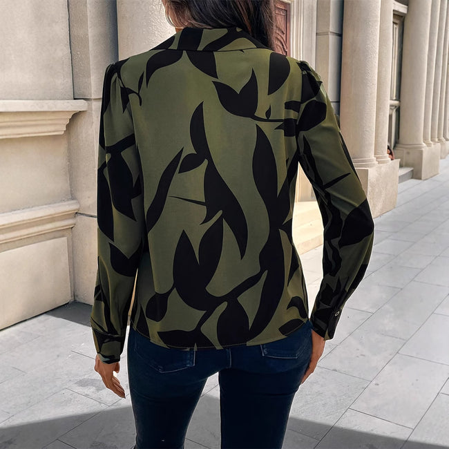 Womens Stylish Printed Blouse Top Main Image