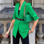 Women's Solid Color Temperament Long-sleeved Blazer
